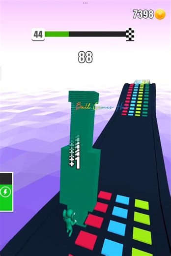 Stack Colours 🌈🔥 | Super Smooth & Satisfying Colour Run Short #shorts