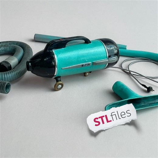 3D Model: Vintage Vacuum Cleaner Printable STL Files - Etsy