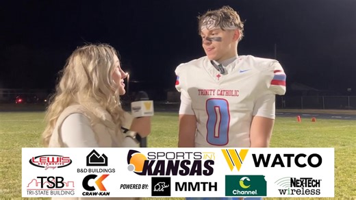 Hutchinson Trinity moves to 8-2 on the year and stays alive with a 43-14 1A playoff win over Republic County. The Celtics advance and will matchup with Sterling next week. Mackenzie Weller and Gretchen Bott of Sports in Kansas caught up with HC Jordan Bell, QB Drew Dechant, and WR Kaid McElgunn after the win. #sportsinkansas | Sports in Kansas