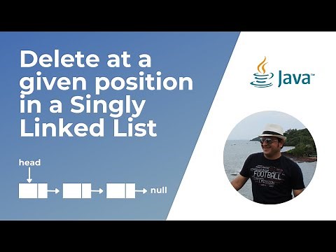 How to delete a Singly Linked List node at a given position in Java ?