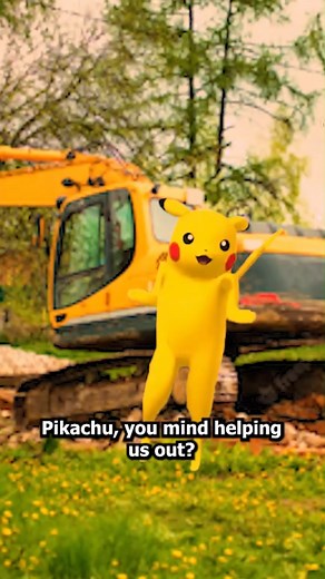 Every construction site needs a Pikachu! 😂⚡ . . #Pokemon #Pikachu #Memes #Construction #Constructionlife #Silly #Funny #Comedy #HeavyEquipment #HeavyEquipmentParts #HeavyEquipmentOperator #trending #Trendingreels #Shorts #Foryou | ConEquip Parts
