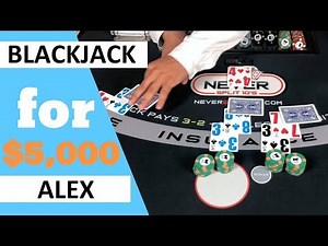 Huge $5,000 blackjack session. 2 Hands, 3 shoes and Some Action