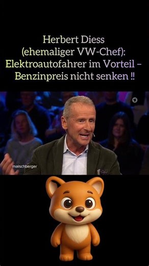 Herbert Diess (former VW CEO): Electric car drivers have an advantage – don't lower gasoline prices