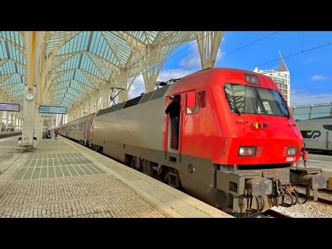 Trains at Lisbon Oriente Station