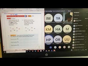 JIS Grade 2 P Math class Week 3