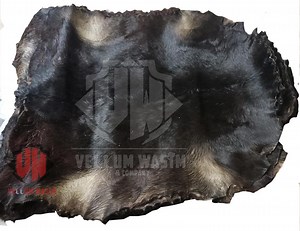 Black Hair Goat Skin: Drum Head Replacement (34-38-inch x 40-46 inch)