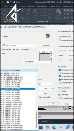 Configuración de planos de ubicación en AutoCAD