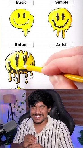 How To Draw A Smiley Noob Vs Pro😀😱