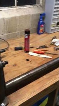 Old Craftsman wood lathe set up