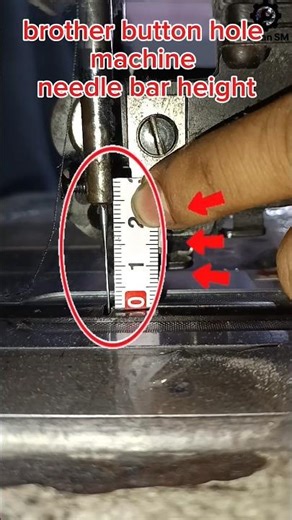 brother button hole machine needle bar height very important solution #sewingtools #sewing