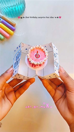 Best birthday surprice box 🪄💗#ytshorts #viral #shorts