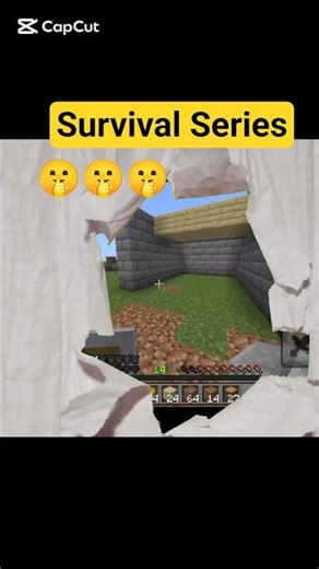 comment your opinion Minecraft Survival Series🤫#minecraft #gaming #shortvideo