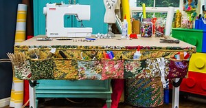 DIY Craft Table Apron - Home & Family