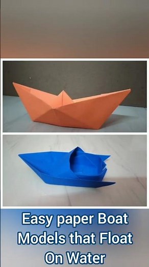 Paper Boat Models that Floats on water #diy #paper #origami #boat