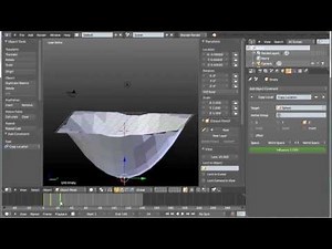 Blender 3D animation : How to animate a simple trampoline / HD