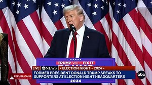 329K views · 8.7K reactions | "We overcame obstacles that nobody thought possible." Former Pres. Trump addresses supporters at Election Night headquarters: "This was a movement like nobody's ever seen before, and frankly, I believe this was the greatest political movement of all-time." Tune to ABC right now for analysis. https://trib.al/Xc4DOVD | ABC News | Facebook