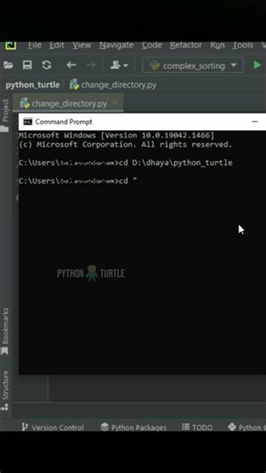 Command Prompt Change Directory / Folder trick | Python Tamil #coding #pythontutorial