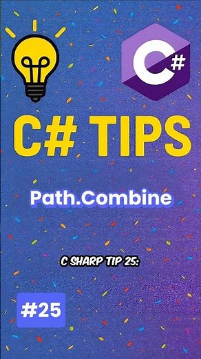 💡C# Tip #25: Use Path.Combine for safe file paths #shorts #codingtips