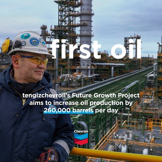 6.2K views · 1.1K reactions |  Tengizchevroil (TCO) has started oil...