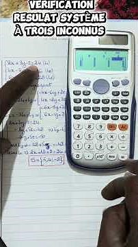 ⚡️ HACK CASIO : Résous ton Système 3 Inconnues en 10s !