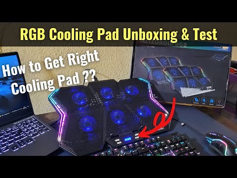 Cosmic Byte Meteoroid RGB Cooling Pad Unboxing, Test & Review | How to Choose Right One in Hindi