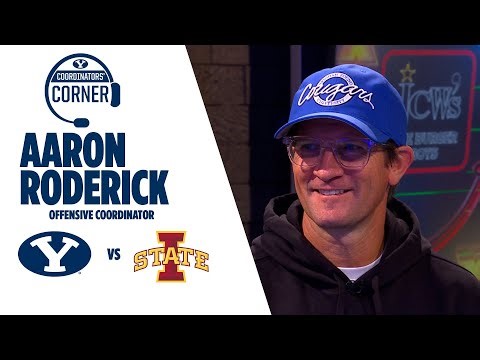 BYU Offensive Coordinator Aaron Roderick breaks down BYU's win against Iowa State | BYUtv