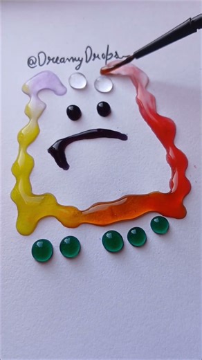 Alien watching colors melt into magic 👽🌈✨ #DreamyDrops #AlienColors