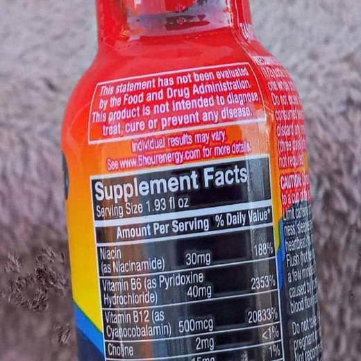5-Hour Energy Nutrition Facts (Detailed) – Beastly Energy