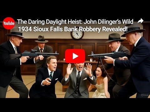 The Daring Daylight Heist: John Dillinger’s Wild 1934 Sioux Falls Bank Robbery Revealed!