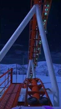Olympia Looping at Night | Arctic Park Roller Coaster POV