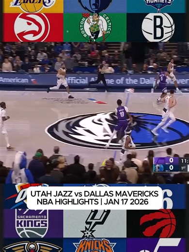 UTAH JAZZ vs DALLAS MAVERICKS NBA HIGHLIGHTS | JAN 17 2026 #foryou #trending #fyp #viral #nba #nbahighlights