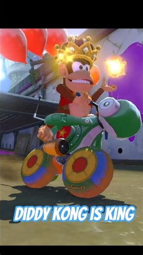 diddy kong is king #mariokart8deluxe #mariokart