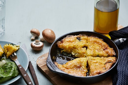 Keto Goat Cheese & Mushroom Frittata - Recipe - Diet Doctor