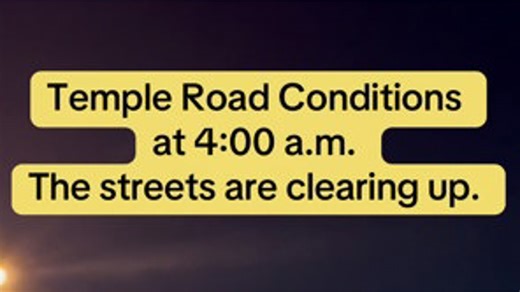 Temple, Texas Road Check