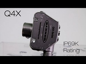 Banner Q4X Laser Measurement Sensor: High-Pressure Washdown