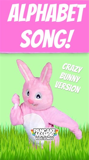 Sing the ALPHABET song while the bunny rocks out! 🐰 #preschool #kidssongs #alphabet #abcd #english