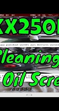 Cleaning The Oil Screen on a Kawasaki KX250f / KX450f !