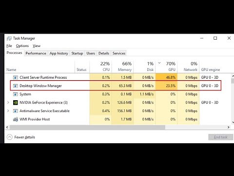 Como resolver uso da GPU alto no Gerenciador de Janelas da Área de Trabalho ( o tal do dwm.exe)