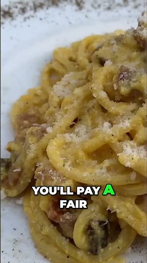 Rome's BEST Pasta: Carbonara, Amatriciana, Cacio e Pepe! #shorts