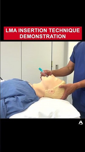 LMA Insertion Technique Demonstration | #shorts #airway #LMA