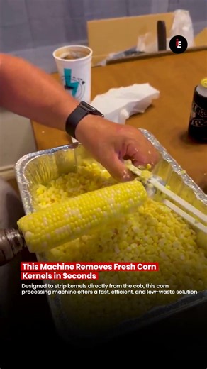 🌽 Peeling Corn by Hand? This Machine Does It in Seconds! ⚙️