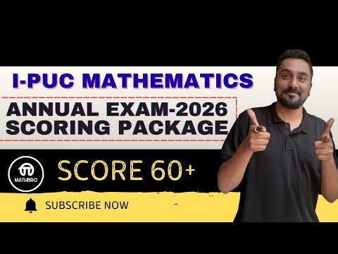 1st PUC Most Important Questions for Annual Examination 2026 | Score 60+ easily
