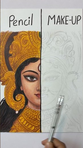Maa Durga Drawing 🙏🏻❤️ | Navratri 2026 Special #shorts