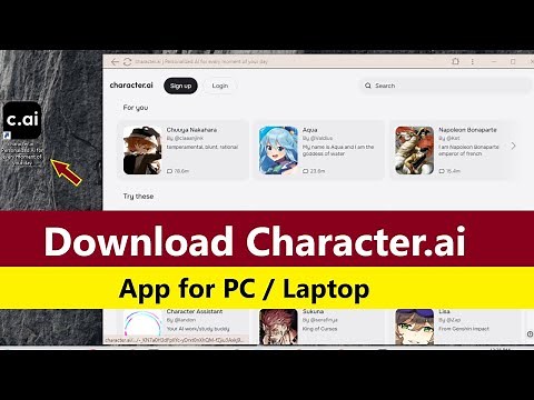 Character ai pc app | How to download character ai on pc | How to install c ai app | character ai