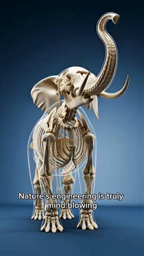 The Secret Inside an Elephant's Trunk! 🧬✨ #facts #3d #interesting #animation