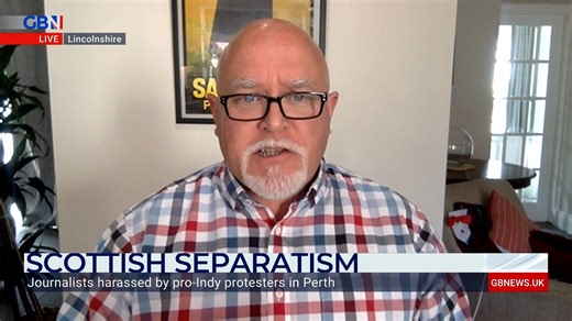 'This sort of thing is happening because of the language being used by senior nationalist politicians and it's really therefore no surprise.' Former MSP Brian Monteith react to journalists being harassed by pro-Scottish independence protesters at Tuesday's hustings in Perth. | GB News