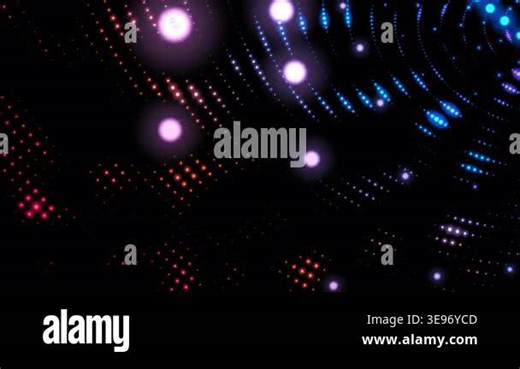 Futuristic Digital Neon Dots Background Looping 4K resolution Stock Video Footage - Alamy