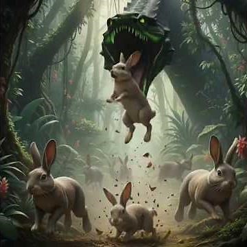 🐍 Giant Snake vs. Rabbits – The Great Jungle Escape! #skmg