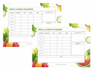 Family Meal Planner Template , Custom Digital Meal Planner , Weekly Meal Planning Guide , Digital Weekly Meal Planner Printable PDF - Etsy