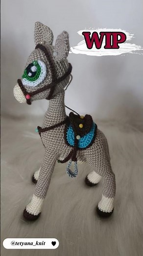 How to crochet Horse for beginners #crochet #tutorialamigurumicompleto #handmade